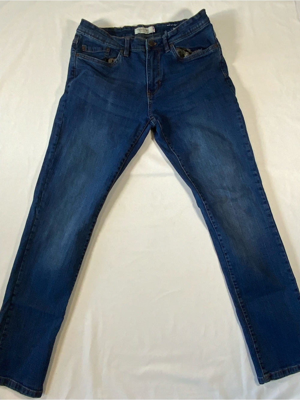 English Laundry Men's Slim Straight Jeans in Dark Blue